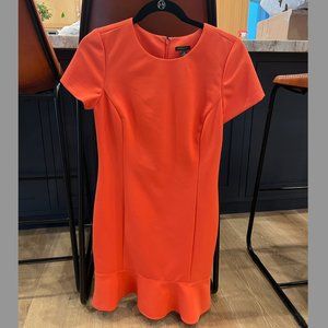Size 0 - Orange/Red Ann Taylor Dress